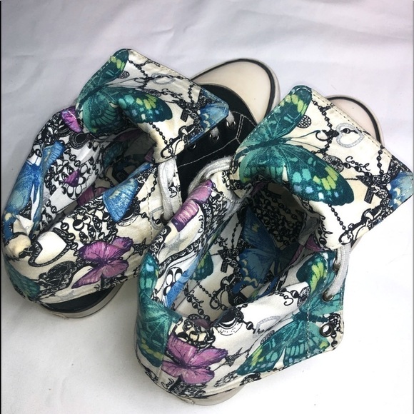 [COACH] bonney high top sneakers multi black butterfly - Picture 6 of 15